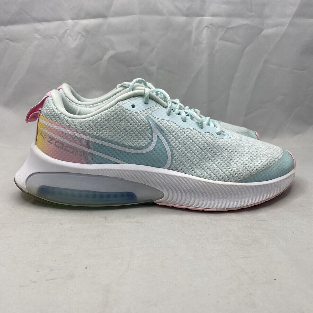 Nike Air Zoom Arcadia SE GS Glacier Blue Pink Melon Sneakers Sz 5.5Y/ Women 7